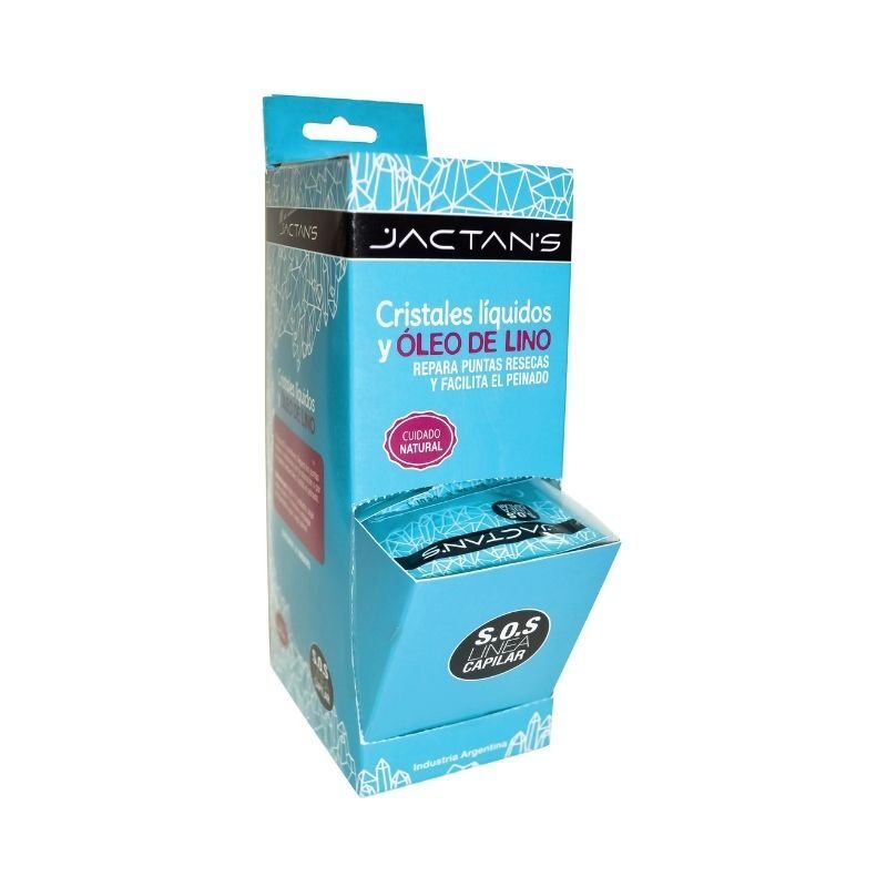 JACTANS - TRATAMIENTO CAPILAR - CRISTALES LIQUIDOS Y OLEA DE LINO (CAJA EXHIBIDORA X24 UNI)