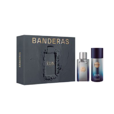ESTUCHE ANTONIO BANDERAS THE ICON ELIXIR - EDT 100ML + DEO 150ML