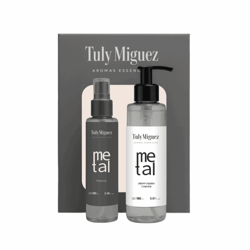 BOX - BODY SPLASH X 125ML + JABON LIQUIDO X 150ML - METAL