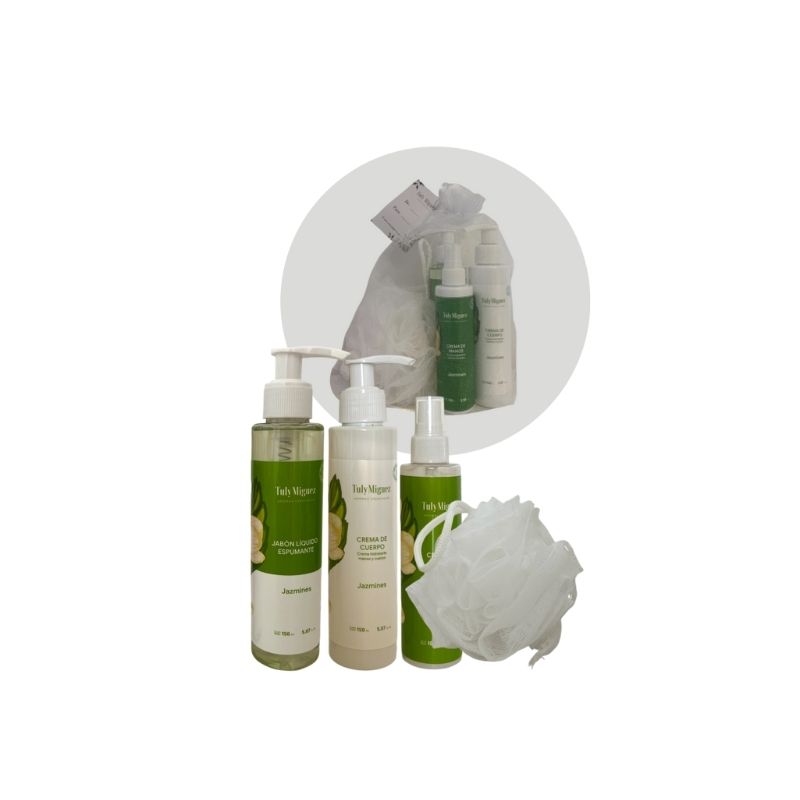 SET DE ORGANZA JAZMINES - 4 PRODUCTOS