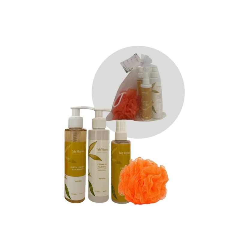 SET DE ORGANZA VAINILLA - 4 PRODUCTOS