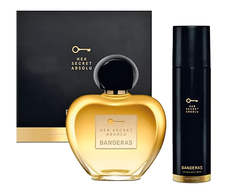 ESTUCHE ANTONIO BANDERAS HER SECRET EDP 80ML + DEO 80ML