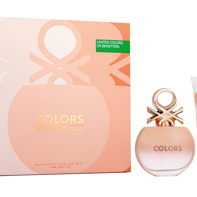 ESTUCHE BNT COLORS ROSE EDT 80ML + CREMA DE MANOS