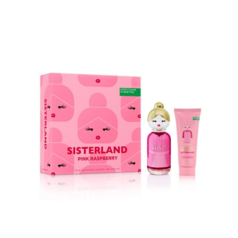 ESTUCHE BNT SISTERLAND PINK RASPBERRY EDT 80ML + CREAMA DE MANOS