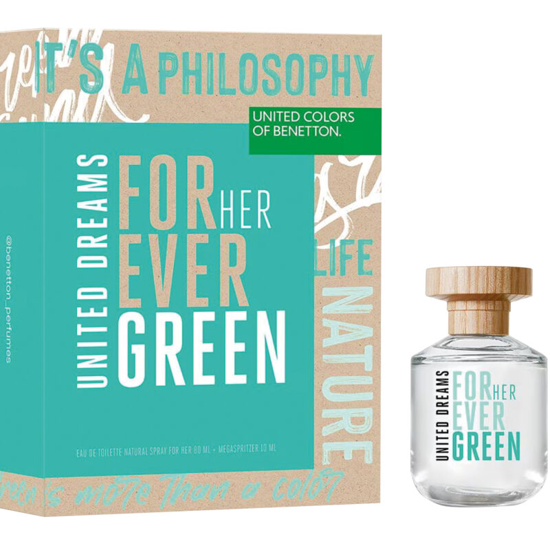 ESTUCHE BNT FOREVER GREEN FOR HER EDT 80ML + EDT 10ML