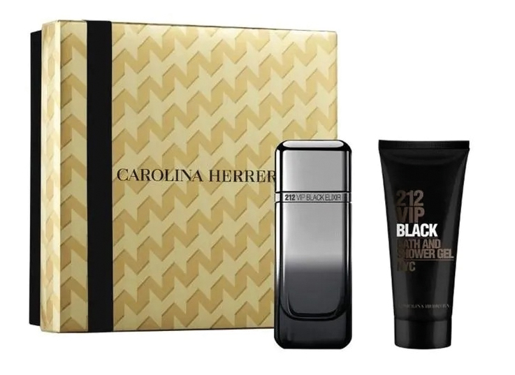 ESTUCHE CH 212 VIP BLACK ELIXIR EDP 100ML + SHOWER GEL 100ML