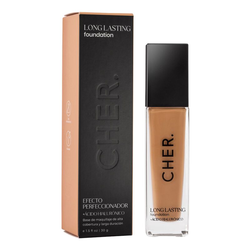 CHER - BASE LARGA DURACION -  LONG LASTING FOUNDATION - DURAZNO