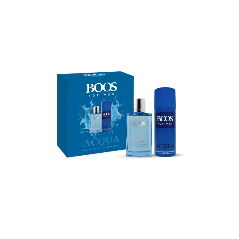 BOOS CAJA ACQUA EDP 100 ML + DEO 150 ML