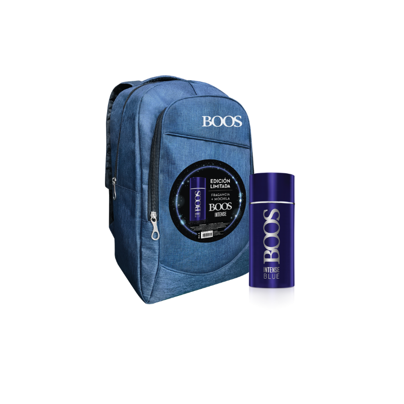 MOCHILA BOOS INTENSE BLUE + EDP 90 ML