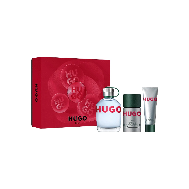 BOSS - ESTUCHE HUGO MAN EDT x 125ML + SHOWER GEL x 50ML + DEO x 75ML