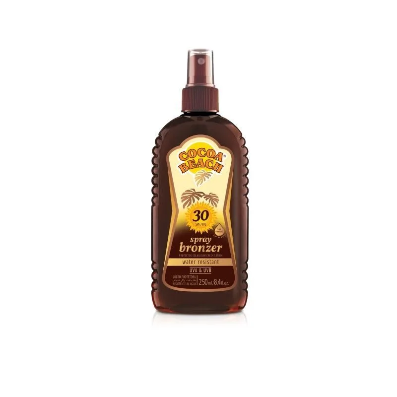 Cocoa Beach Bronzer Spray Tanning Factor 30 x250ml. V?lvula Oil Free